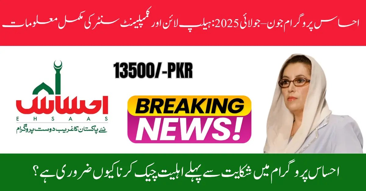 How to Contact Ehsaas 8171 Helpline & Complaint Center – Full Info for 2025